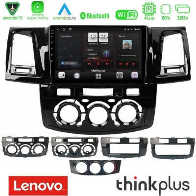 Lenovo Thinkplus Series 4Core Android15 2+32GB  Toyota Hilux 2007-2016 Navigation Multimedia Tablet 9