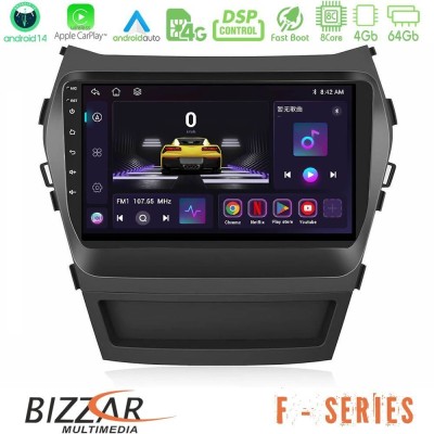 Bizzar F Series 8Core Android14 4+64GB Hyundai iX45 2012-2017 Navigation Multimedia Tablet 9