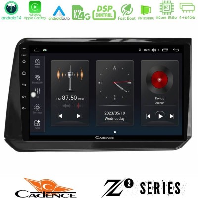 Cadence Z2 Series 8Core Android14 4+64GB Nissan Note 2021-2026 RHD Navigation Multimedia Tablet 10
