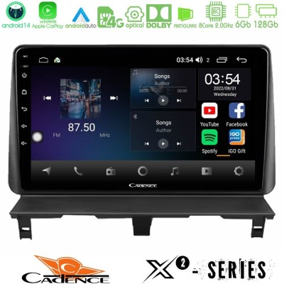 Cadence X2 Series 8Core Android14 6+128GB Peugeot Partner / Citroën Berlingo 2002-2008 Navigation Multimedia Tablet 9