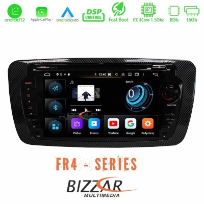 Bizzar FR4 Series Seat Ibiza 2008-2012 4Core Android12 2+16GB Navigation Multimedia Station 7
