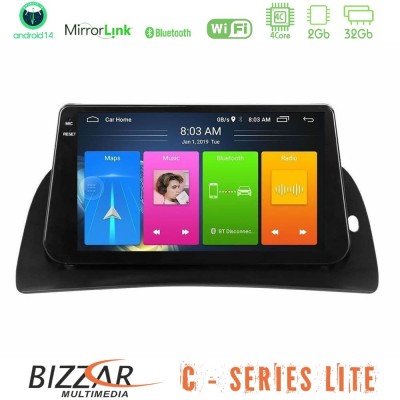 Bizzar C Series Lite 4Core Android14 2+32GB  Renault Kangoo 2015-2018 Navigation Multimedia Tablet 9