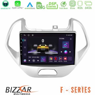 Bizzar F Series 8Core Android14 4+64GB Ford KA 2016-2020 Navigation Multimedia Tablet 9