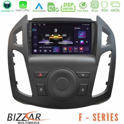 Bizzar F Series 8Core Android14 4+64GB Ford Transit Connect 2013-2018 Navigation Multimedia Tablet 9