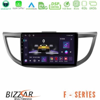 Bizzar F Series 8Core Android14 4+64GB  Honda CRV 2012-2017 Navigation Multimedia Tablet 9