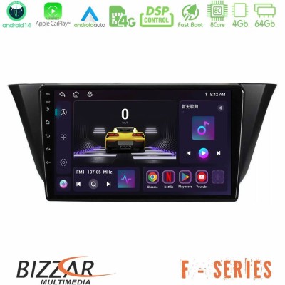 Bizzar F Series 8Core Android14 4+64GB Iveco Daily 2014-2025 Navigation Multimedia Tablet 9