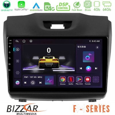 Bizzar F Series 8Core Android14 4+64GB  Isuzu D-MAX 2012-2019 Navigation Multimedia Tablet 9