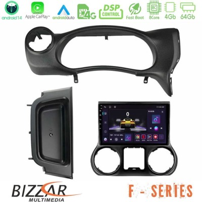 Bizzar F Series 8Core Android14 4+64GB  Jeep Wrangler 2014-2017 Navigation Multimedia Tablet 10