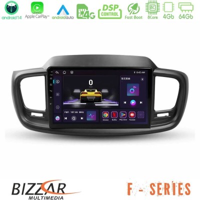 Bizzar F Series 8Core Android14 4+64GB  Kia Sorento 2018-2021 Navigation Multimedia Tablet 9