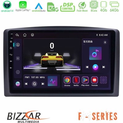 Bizzar F Series 8Core Android14 4+64GB  Mercedes Vito 2015-2021 Navigation Multimedia Tablet 10