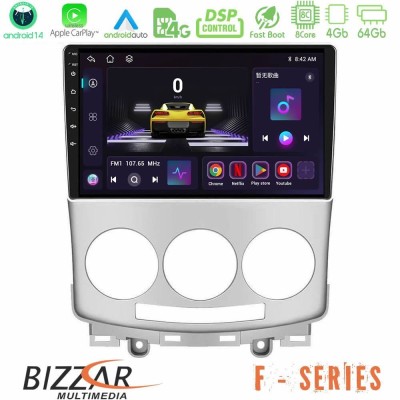 Bizzar F Series 8Core Android14 4+64GB  Mazda 5 2004-2010 Navigation Multimedia Tablet 9