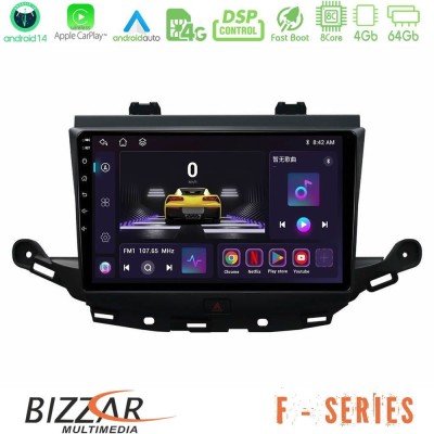 Bizzar F Series 8Core Android14 4+64GB  Opel Astra K 2015-2019 Navigation Multimedia Tablet 9