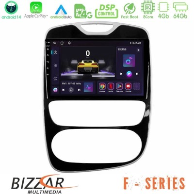 Bizzar F Series 8Core Android14 4+64GB  Renault Clio 2016-2019 Navigation Multimedia Tablet 10