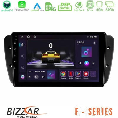 Bizzar F Series 8Core Android14 4+64GB  Seat Ibiza 2008-2012 Navigation Multimedia Tablet 9