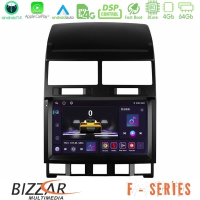 Bizzar F Series 8Core Android14 4+64GB  VW Touareg 2002 – 2010 Navigation Multimedia Tablet 9