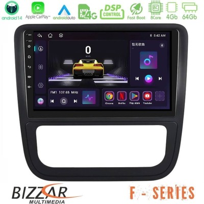 Bizzar F Series 8Core Android14 4+64GB VW Scirocco 2008-2014 Navigation Multimedia Tablet 9