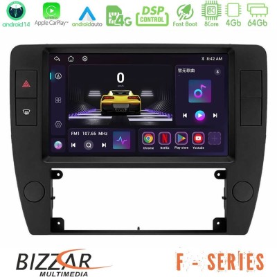 Bizzar F Series 8Core Android14 4+64GB  VW Passat B5 2001-2005 Navigation Multimedia Tablet 9