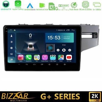 Bizzar G+ Series Honda Jazz 2013-2020 RHD 8core Android14 6+128GB Navigation Multimedia Tablet 9