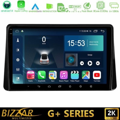 Bizzar G+ Series Mitsubishi Eclipse Cross 2018-2023 8core Android14 6+128GB Navigation Multimedia Tablet 9