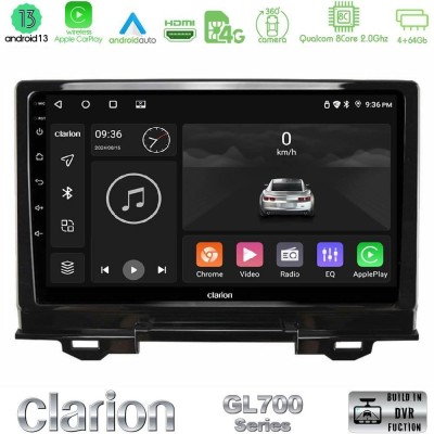 Clarion GL700 Series 8Core Android13 4+64GB Honda HR-V 2021-> Navigation Multimedia Tablet 9