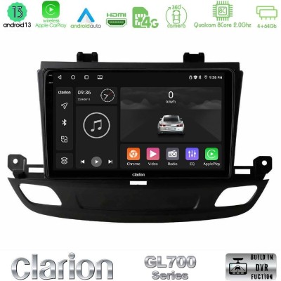 Clarion GL700 Series 8Core Android13 4+64GB Opel Insignia 2 2017-2020 Navigation Multimedia Tablet 9