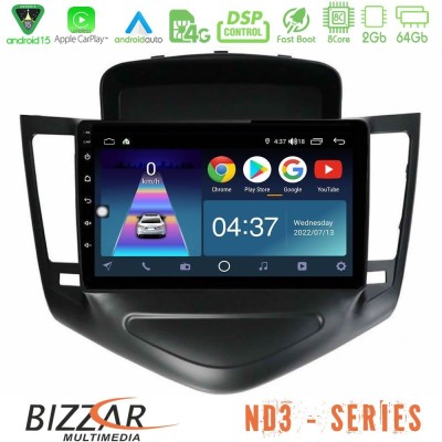 Bizzar ND3 Series 8Core Android15 2+64GB     Chevrolet Cruze 2009-2012 Navigation Multimedia Tablet 9