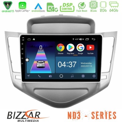 Bizzar ND3 Series 8Core Android15 2+64GB  Chevrolet Cruze 2009-2012 Navigation Multimedia Tablet 9
