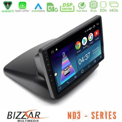 Bizzar ND3 Series 8Core Android15 2+64GB  Fiat Doblo 2002-2009 Navigation Multimedia Tablet 10