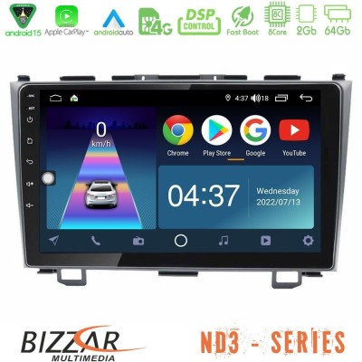 Bizzar ND3 Series 8Core Android15 2+64GB  Honda CRV Navigation Multimedia Tablet 9