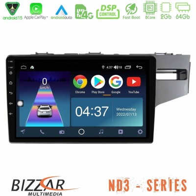Bizzar ND3 Series 8Core Android15 2+64GB Honda Jazz 2013-2020 RHD Navigation Multimedia Tablet 9