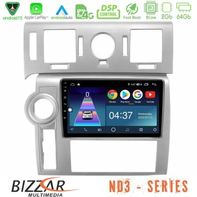Bizzar ND3 Series 8Core Android15 2+64GB  Hummer H2 2008-2009 Navigation Multimedia Tablet 9