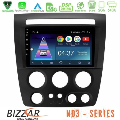 Bizzar ND3 Series 8Core Android15 2+64GB  Hummer H3 2005-2009 Navigation Multimedia Tablet 9