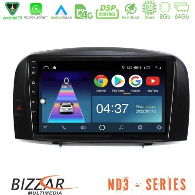 Bizzar ND3 Series 8Core Android15 2+64GB Hyundai Sonata 2005-2009 Navigation Multimedia Tablet 10