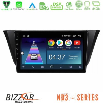 Bizzar ND3 Series 8Core Android15 2+64GB Iveco Daily 2014-2025 Navigation Multimedia Tablet 9