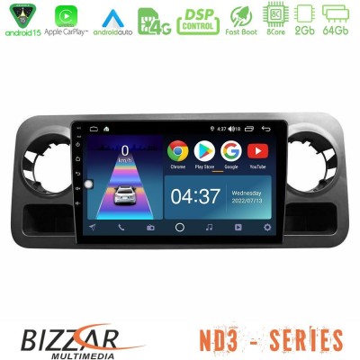 Bizzar ND3 Series 8Core Android15 2+64GB  Mercedes Sprinter W907 Navigation Multimedia Tablet 10