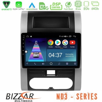 Bizzar ND3 Series 8Core Android15 2+64GB  Nissan X-Trail T31 Navigation Multimedia Tablet 10