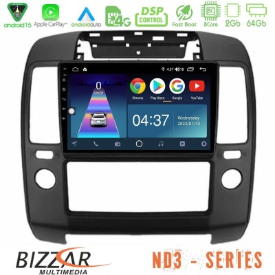 Bizzar ND3 Series 8Core Android15 2+64GB  Nissan Navara Navigation Multimedia Tablet 9