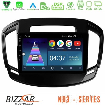Bizzar ND3 Series 8Core Android15 2+64GB  Opel Insignia 2014-2017 Navigation Multimedia Tablet 9
