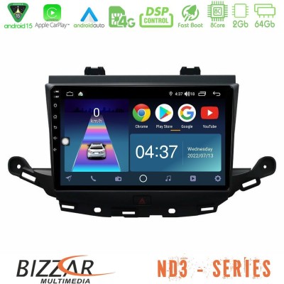 Bizzar ND3 Series 8Core Android15 2+64GB  Opel Astra K 2015-2019 Navigation Multimedia Tablet 9