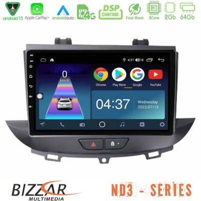 Bizzar ND3 Series 8Core Android15 2+64GB Opel Grandland/Crossland X Navigation Multimedia Tablet 9