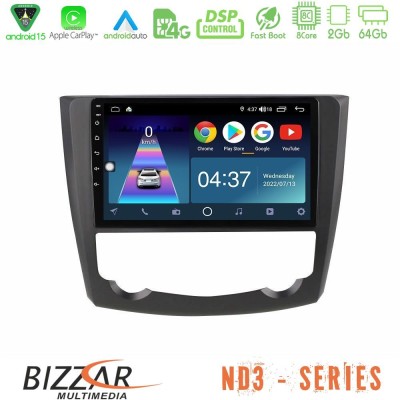 Bizzar ND3 Series 8Core Android15 2+64GB  Renault Kadjar Navigation Multimedia Tablet 9