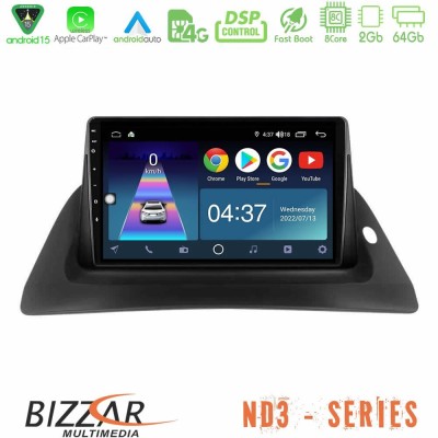 Bizzar ND3 Series 8Core Android15 2+64GB  Renault Kangoo 2014-2018 Navigation Multimedia Tablet 9