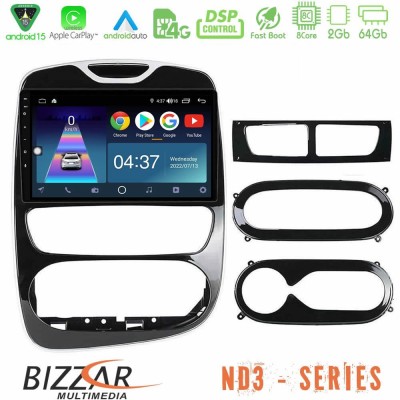 Bizzar ND3 Series 8Core Android15 2+64GB Renault Clio 2012-2019 Navigation Multimedia Tablet 9