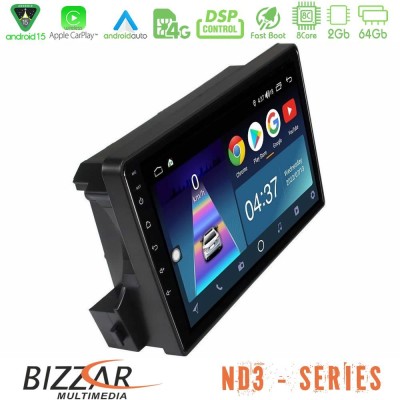 Bizzar ND3 Series 8Core Android15 2+64GB Ssangyong Actyon/Kyron 2005-2014 Navigation Multimedia Tablet 9