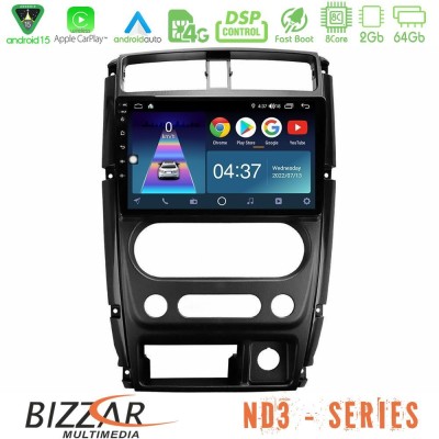 Bizzar ND3 Series 8Core Android15 2+64GB  Suzuki Jimny 2007-2017 Navigation Multimedia Tablet 9