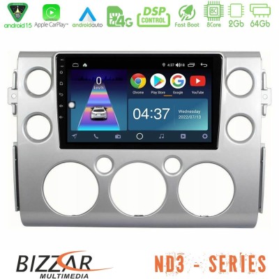 Bizzar ND3 Series 8Core Android15 2+64GB Toyota FJ 2007-2014 Navigation Multimedia Tablet 9