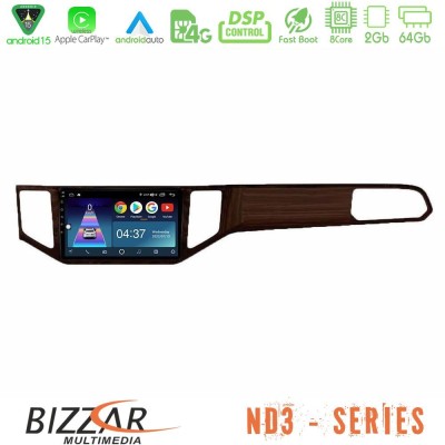 Bizzar ND3 Series 8Core Android15 2+64GB  VW Sportsvan 2014-2020 Navigation Multimedia Tablet 9