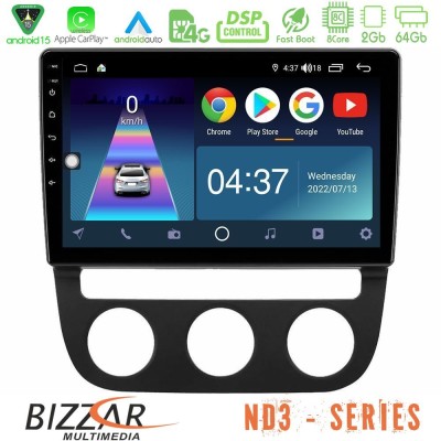Bizzar ND3 Series 8Core Android15 2+64GB  VW Jetta Navigation Multimedia Tablet 10