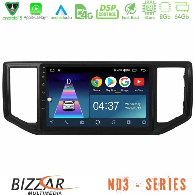 Bizzar ND3 Series 8Core Android15 2+64GB  VW Amarok 2017-2022 Navigation Multimedia Tablet 9