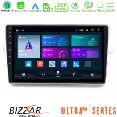 Bizzar Ultra Series Toyota Verso 2009-2018 8core Android13 8+128GB Navigation Multimedia Tablet 9